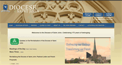 Desktop Screenshot of dioceseofsaintjohn.org
